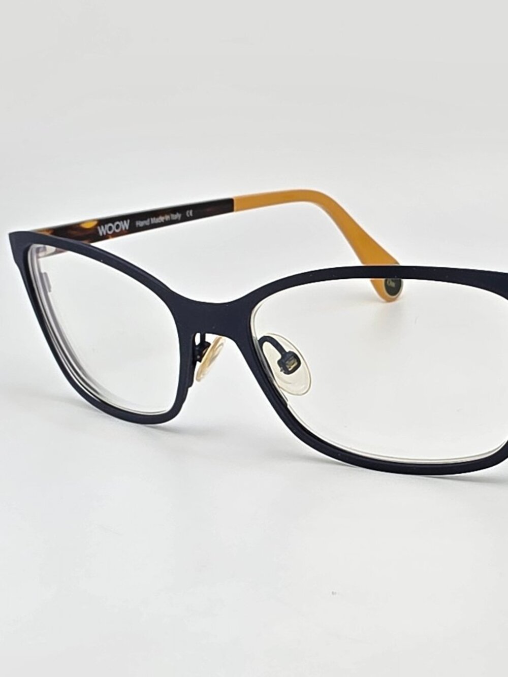 Woow Move On 1 Col 933M Matte Blueberry Cat Eye Eyeglasses Frame Italy 50-15-145